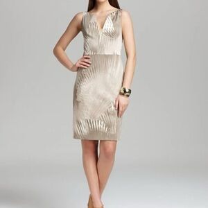 Elie Tahari Nessa Palm Sleeveless Dress 10